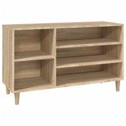 vidaXL Schuhregal Sonoma-Eiche 102x36x60 cm Holzwerkstoff