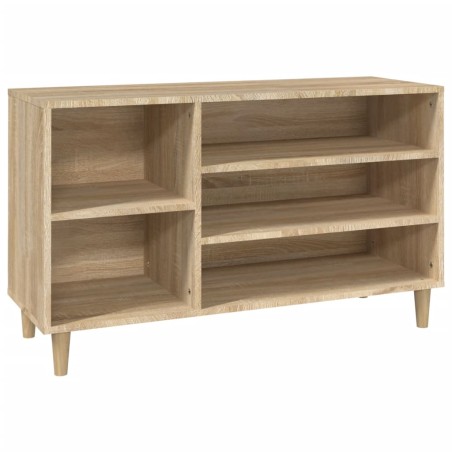 vidaXL Schuhregal Sonoma-Eiche 102x36x60 cm Holzwerkstoff