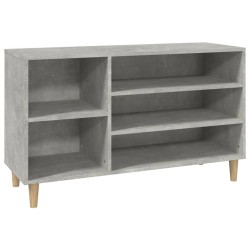vidaXL Schuhregal Betongrau 102x36x60 cm Holzwerkstoff