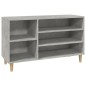 vidaXL Schuhregal Betongrau 102x36x60 cm Holzwerkstoff vidaXL Schuhregal Betongrau 102x36x60 cm Holzwerkstoff