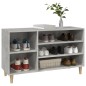 vidaXL Schuhregal Betongrau 102x36x60 cm Holzwerkstoff vidaXL Schuhregal Betongrau 102x36x60 cm Holzwerkstoff