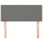 Kopfteil Dunkelgrau 100x5x78/88 cm Stoff