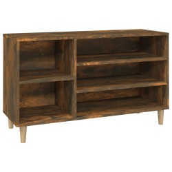 vidaXL Schuhregal Räuchereiche 102x36x60 cm Holzwerkstoff