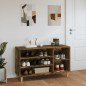 vidaXL Schuhregal Räuchereiche 102x36x60 cm Holzwerkstoff vidaXL Schuhregal Räuchereiche 102x36x60 cm Holzwerkstoff