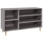 vidaXL Schuhregal Grau Sonoma 102x36x60 cm Holzwerkstoff vidaXL Schuhregal Grau Sonoma 102x36x60 cm Holzwerkstoff