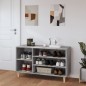 vidaXL Schuhregal Grau Sonoma 102x36x60 cm Holzwerkstoff vidaXL Schuhregal Grau Sonoma 102x36x60 cm Holzwerkstoff