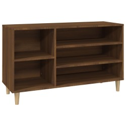 vidaXL Schuhregal Braun Eichen-Optik 102x36x60 cm Holzwerkstoff