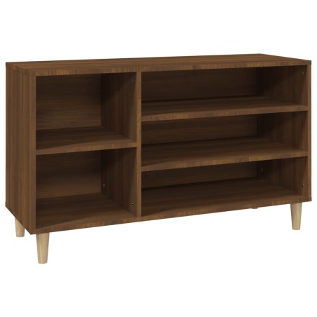 vidaXL Schuhregal Braun Eichen-Optik 102x36x60 cm Holzwerkstoff
