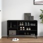vidaXL Schuhregal Schwarz 102x36x60 cm Holzwerkstoff vidaXL Schuhregal Schwarz 102x36x60 cm Holzwerkstoff