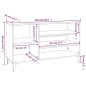 vidaXL Schuhregal Schwarz 102x36x60 cm Holzwerkstoff vidaXL Schuhregal Schwarz 102x36x60 cm Holzwerkstoff