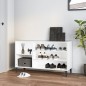 vidaXL Schuhregal Hochglanz-Weiß 102x36x60 cm Holzwerkstoff vidaXL Schuhregal Hochglanz-Weiß 102x36x60 cm Holzwerkstoff