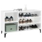 vidaXL Schuhregal Hochglanz-Weiß 102x36x60 cm Holzwerkstoff vidaXL Schuhregal Hochglanz-Weiß 102x36x60 cm Holzwerkstoff