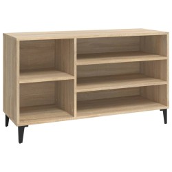 vidaXL Schuhregal Sonoma-Eiche 102x36x60 cm Holzwerkstoff