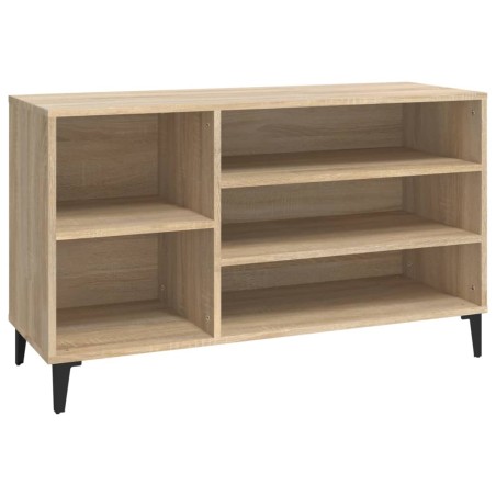 vidaXL Schuhregal Sonoma-Eiche 102x36x60 cm Holzwerkstoff