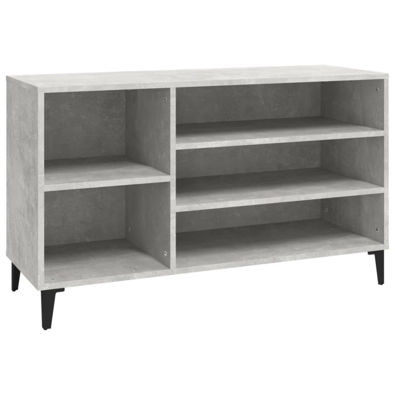 vidaXL Schuhregal Betongrau 102x36x60 cm Holzwerkstoff vidaXL Schuhregal Betongrau 102x36x60 cm Holzwerkstoff