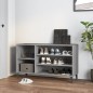 vidaXL Schuhregal Grau Sonoma 102x36x60 cm Holzwerkstoff vidaXL Schuhregal Grau Sonoma 102x36x60 cm Holzwerkstoff