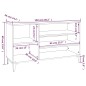 vidaXL Schuhregal Grau Sonoma 102x36x60 cm Holzwerkstoff vidaXL Schuhregal Grau Sonoma 102x36x60 cm Holzwerkstoff