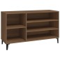 vidaXL Schuhregal Braun Eichen-Optik 102x36x60 cm Holzwerkstoff vidaXL Schuhregal Braun Eichen-Optik 102x36x60 cm Holzwerkstoff