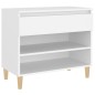 vidaXL Schuhregal Weiß 70x36x60 cm Holzwerkstoff vidaXL Schuhregal Weiß 70x36x60 cm Holzwerkstoff