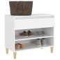 vidaXL Schuhregal Weiß 70x36x60 cm Holzwerkstoff vidaXL Schuhregal Weiß 70x36x60 cm Holzwerkstoff