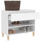 vidaXL Schuhregal Weiß 70x36x60 cm Holzwerkstoff vidaXL Schuhregal Weiß 70x36x60 cm Holzwerkstoff