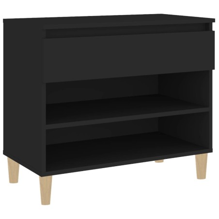 vidaXL Schuhregal Schwarz 70x36x60 cm Holzwerkstoff