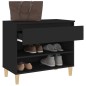 vidaXL Schuhregal Schwarz 70x36x60 cm Holzwerkstoff vidaXL Schuhregal Schwarz 70x36x60 cm Holzwerkstoff