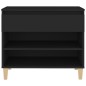 vidaXL Schuhregal Schwarz 70x36x60 cm Holzwerkstoff vidaXL Schuhregal Schwarz 70x36x60 cm Holzwerkstoff
