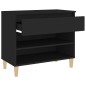 vidaXL Schuhregal Schwarz 70x36x60 cm Holzwerkstoff vidaXL Schuhregal Schwarz 70x36x60 cm Holzwerkstoff