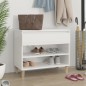 vidaXL Schuhregal Hochglanz-Weiß 70x36x60 cm Holzwerkstoff vidaXL Schuhregal Hochglanz-Weiß 70x36x60 cm Holzwerkstoff