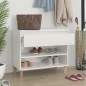 vidaXL Schuhregal Hochglanz-Weiß 70x36x60 cm Holzwerkstoff vidaXL Schuhregal Hochglanz-Weiß 70x36x60 cm Holzwerkstoff