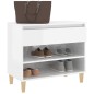 vidaXL Schuhregal Hochglanz-Weiß 70x36x60 cm Holzwerkstoff vidaXL Schuhregal Hochglanz-Weiß 70x36x60 cm Holzwerkstoff
