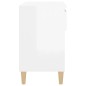 vidaXL Schuhregal Hochglanz-Weiß 70x36x60 cm Holzwerkstoff vidaXL Schuhregal Hochglanz-Weiß 70x36x60 cm Holzwerkstoff