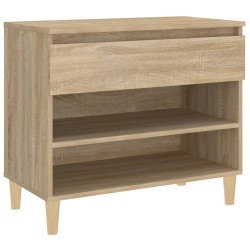 vidaXL Schuhregal Sonoma-Eiche 70x36x60 cm Holzwerkstoff
