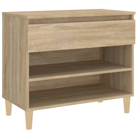 vidaXL Schuhregal Sonoma-Eiche 70x36x60 cm Holzwerkstoff