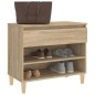 vidaXL Schuhregal Sonoma-Eiche 70x36x60 cm Holzwerkstoff vidaXL Schuhregal Sonoma-Eiche 70x36x60 cm Holzwerkstoff