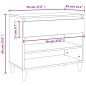 vidaXL Schuhregal Sonoma-Eiche 70x36x60 cm Holzwerkstoff vidaXL Schuhregal Sonoma-Eiche 70x36x60 cm Holzwerkstoff