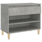 vidaXL Schuhregal Betongrau 70x36x60 cm Holzwerkstoff vidaXL Schuhregal Betongrau 70x36x60 cm Holzwerkstoff