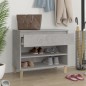 vidaXL Schuhregal Betongrau 70x36x60 cm Holzwerkstoff vidaXL Schuhregal Betongrau 70x36x60 cm Holzwerkstoff