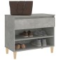 vidaXL Schuhregal Betongrau 70x36x60 cm Holzwerkstoff vidaXL Schuhregal Betongrau 70x36x60 cm Holzwerkstoff