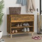 vidaXL Schuhregal Räuchereiche 70x36x60 cm Holzwerkstoff vidaXL Schuhregal Räuchereiche 70x36x60 cm Holzwerkstoff