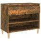 vidaXL Schuhregal Räuchereiche 70x36x60 cm Holzwerkstoff vidaXL Schuhregal Räuchereiche 70x36x60 cm Holzwerkstoff