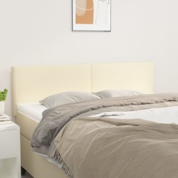 Kopfteile 2 Stk. Creme 72x5x78/88 cm Kunstleder