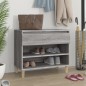 vidaXL Schuhregal Grau Sonoma 70x36x60 cm Holzwerkstoff vidaXL Schuhregal Grau Sonoma 70x36x60 cm Holzwerkstoff