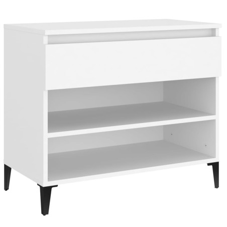 vidaXL Schuhregal Weiß 70x36x60 cm Holzwerkstoff