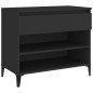 vidaXL Schuhregal Schwarz 70x36x60 cm Holzwerkstoff vidaXL Schuhregal Schwarz 70x36x60 cm Holzwerkstoff