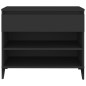 vidaXL Schuhregal Schwarz 70x36x60 cm Holzwerkstoff vidaXL Schuhregal Schwarz 70x36x60 cm Holzwerkstoff
