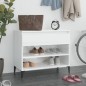 vidaXL Schuhregal Hochglanz-Weiß 70x36x60 cm Holzwerkstoff vidaXL Schuhregal Hochglanz-Weiß 70x36x60 cm Holzwerkstoff