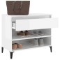 vidaXL Schuhregal Hochglanz-Weiß 70x36x60 cm Holzwerkstoff vidaXL Schuhregal Hochglanz-Weiß 70x36x60 cm Holzwerkstoff