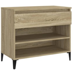 vidaXL Schuhregal Sonoma-Eiche 70x36x60 cm Holzwerkstoff